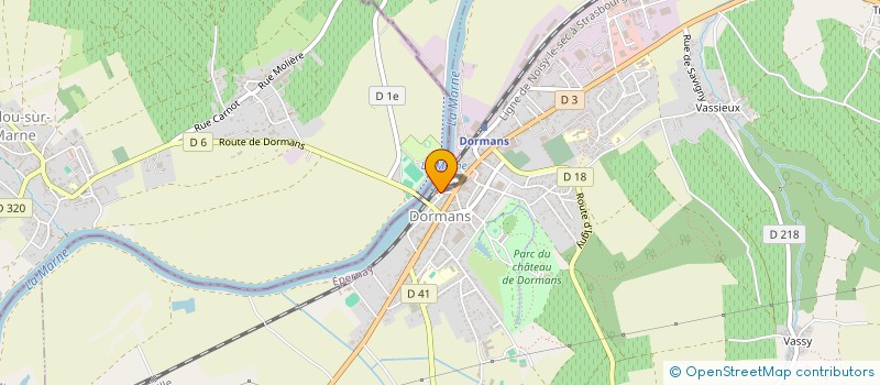 localisation de l'entreprise SCI DES DEGRES  DORMANS