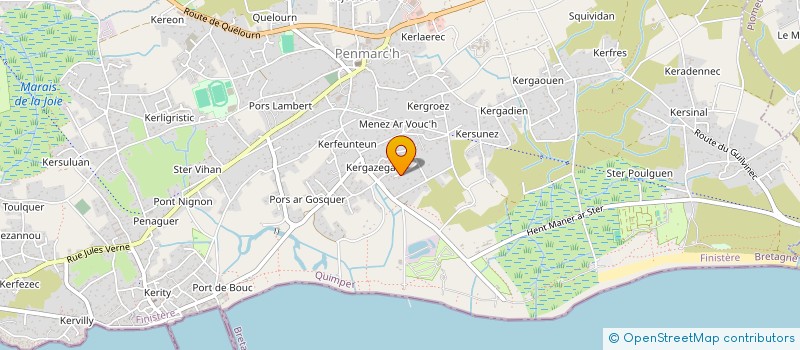 localisation de l'entreprise SCI DES DENTELLIERES  PENMARCH