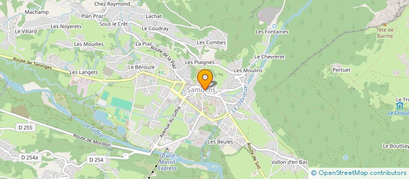 localisation de l'entreprise SCI DES DENTS BLANCHES  SAMOENS