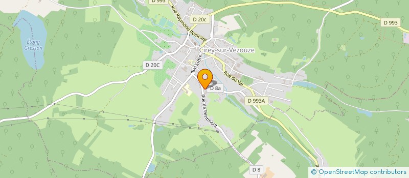 localisation de l'entreprise SCI DES DEUX AIRS  CIREY-SUR-VEZOUZE