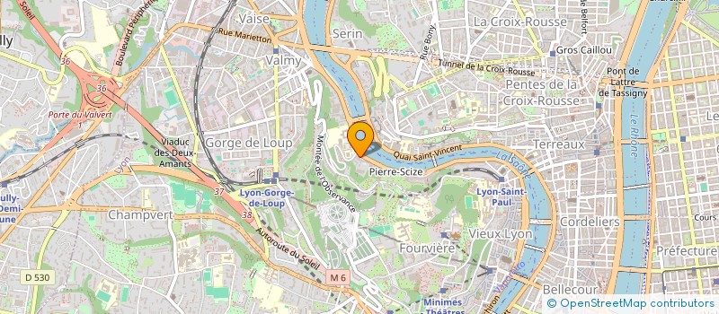 localisation de l'entreprise SCI DES DEUX AMANTS  LYON