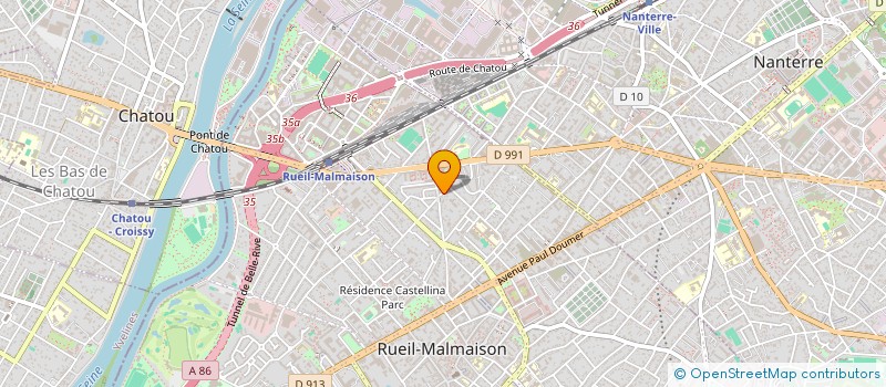 localisation de l'entreprise SCI DES DEUX ARBRES à RUEIL-MALMAISON