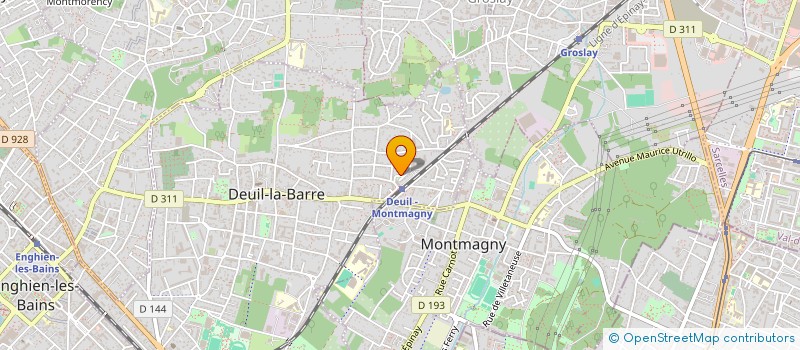 localisation de l'entreprise SCI DES DEUX AUBEPINES  DEUIL-LA-BARRE