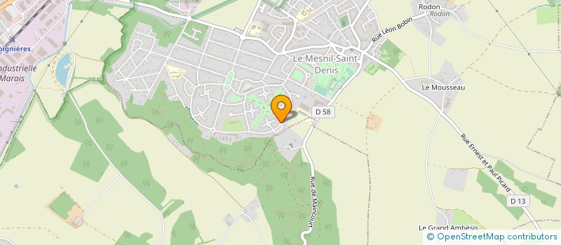 localisation de l'entreprise SCI DES DEUX BASSINS  LE MESNIL-SAINT-DENIS