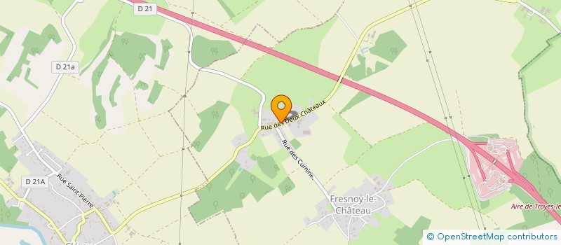 localisation de l'entreprise SCI DES DEUX CHATEAUX  FRESNOY LE CHATEAU