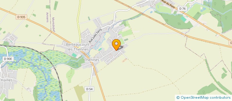 localisation de l'entreprise SCI DES DEUX CHAUSSEES  THENNES