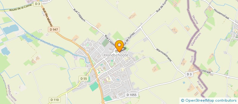 localisation de l'entreprise SCI DES DEUX CLOCHERS  HONDSCHOOTE