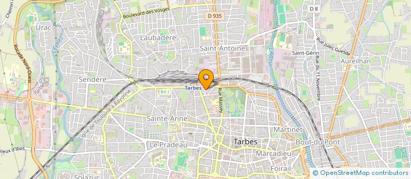 localisation de l'entreprise SCI DES DEUX COLS  TARBES