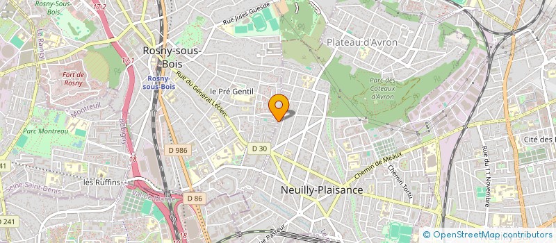 localisation de l'entreprise SCI DES DEUX COMMUNES à ROSNY-SOUS-BOIS