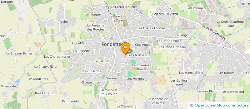 localisation de l'entreprise SCI DES DEUX CROIX à FONDETTES