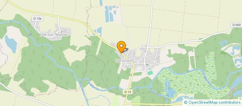 localisation de l'entreprise SCI DES DEUX ETANGS  LARZICOURT