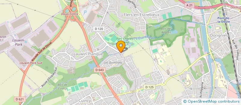 localisation de l'entreprise SCI DES DEUX FAUBOURGS à DOUAI