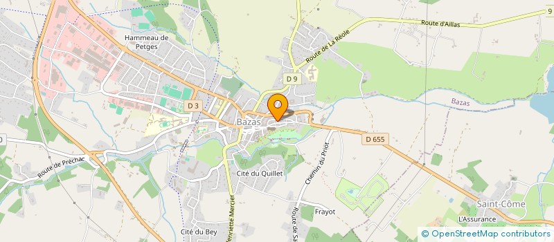 localisation de l'entreprise SCI DES DEUX FERMES  BAZAS