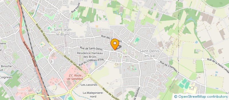 localisation de l'entreprise SCI DES DEUX FRERES à SAINT-DENIS-EN-VAL