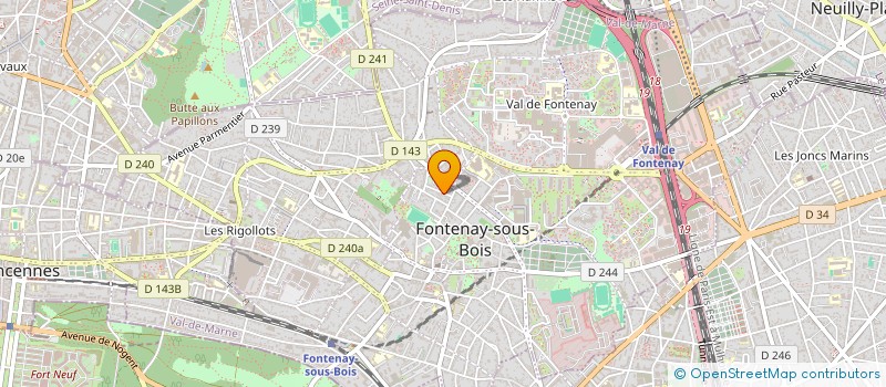 localisation de l'entreprise SCI DES DEUX FRERES à FONTENAY-SOUS-BOIS