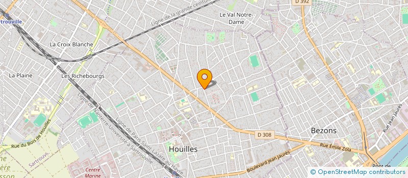 localisation de l'entreprise SCI DES DEUX FRERES  HOUILLES