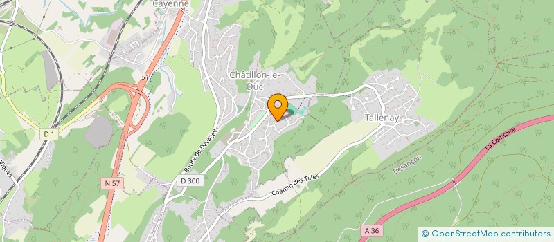 localisation de l'entreprise SCI DES DEUX FRERES  CHATILLON-LE-DUC