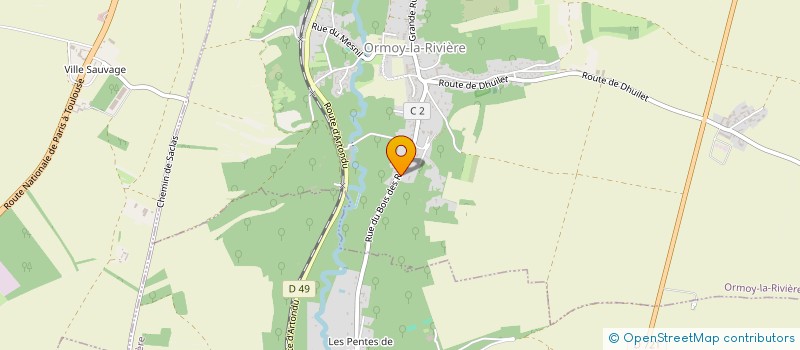 localisation de l'entreprise SCI DES DEUX G  ORMOY-LA-RIVIERE