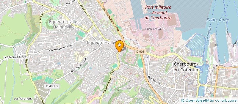 localisation de l'entreprise SCI DES DEUX JARDINS à CHERBOURG-EN-COTENTIN