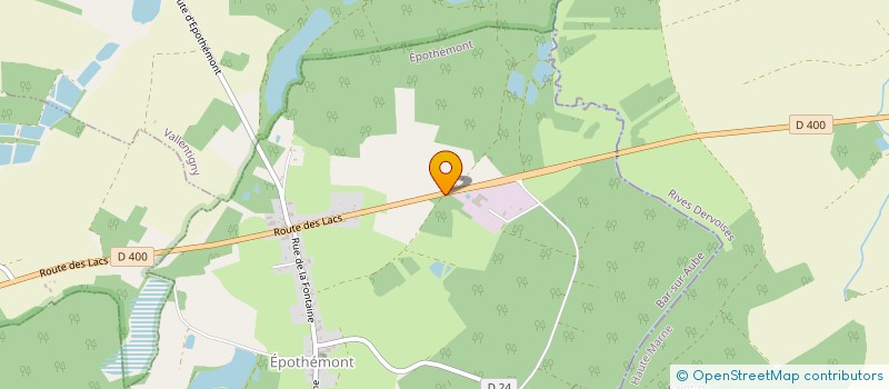localisation de l'entreprise SCI DES DEUX LACS  EPOTHEMONT