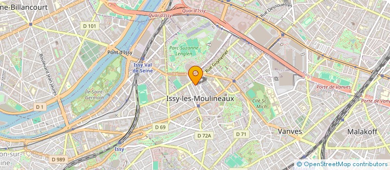 localisation de l'entreprise SCI DES DEUX LIONS à ISSY-LES-MOULINEAUX