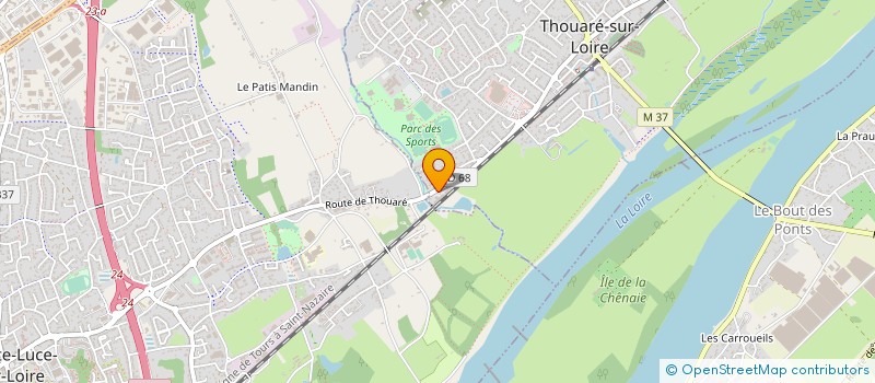 localisation de l'entreprise SCI DES DEUX LOUPS  THOUARE-SUR-LOIRE