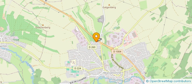 localisation de l'entreprise SCI DES DEUX LOUPS  WASSELONNE