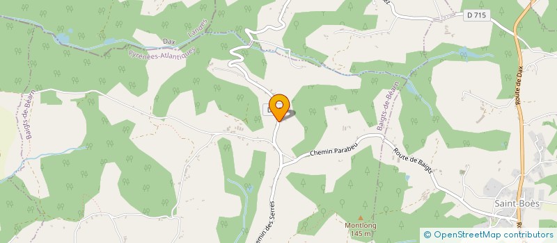 localisation de l'entreprise SCI DES DEUX MAINS  BAIGTS-DE-BEARN