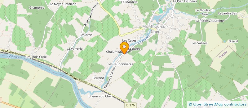 localisation de l'entreprise SCI DES DEUX MAISONS  MONTHOU-SUR-CHER