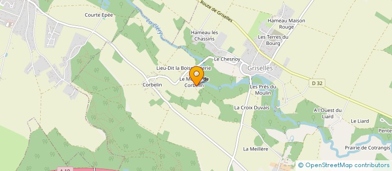 localisation de l'entreprise SCI DES DEUX MOULINS à FERRIERES-EN-GATINAIS