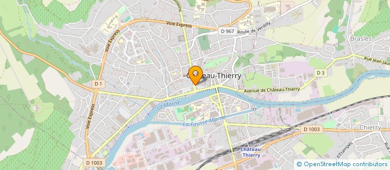 localisation de l'entreprise SCI DES DEUX PELERINS à CHATEAU-THIERRY