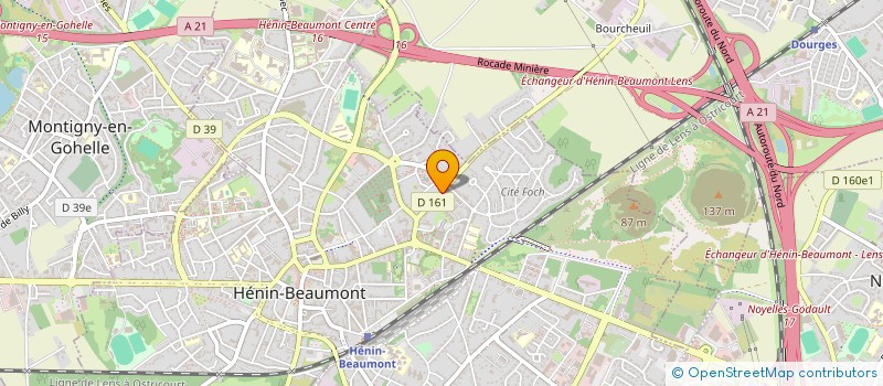 localisation de l'entreprise SCI DES DEUX PIERRES à HENIN-BEAUMONT