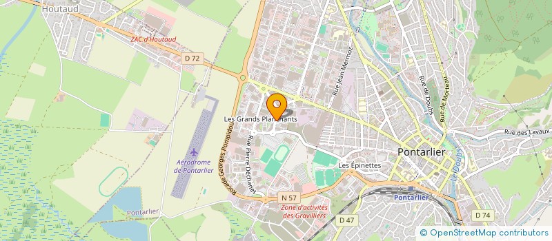 localisation de l'entreprise SCI DES DEUX PIERRES  PONTARLIER