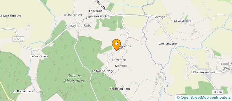 localisation de l'entreprise SCI DES DEUX PIERRES à AUNAY-LES-BOIS