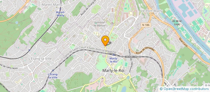 localisation de l'entreprise SCI DES DEUX PINS  MARLY-LE-ROI