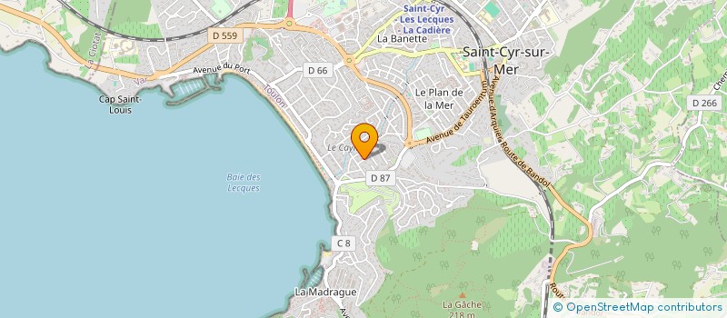 localisation de l'entreprise SCI DES DEUX PINS à SAINT-CYR-SUR-MER