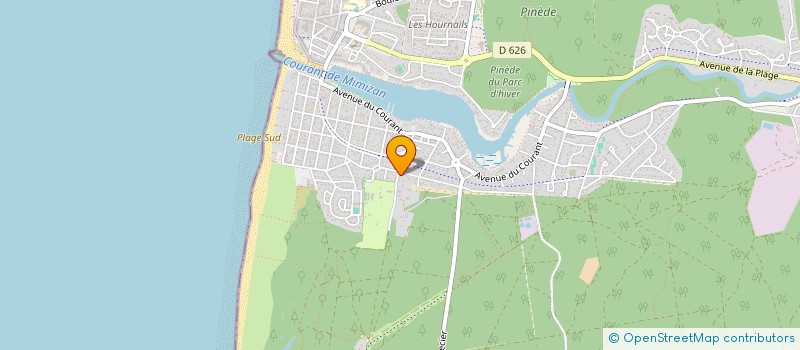 localisation de l'entreprise SCI DES DEUX PINS  MIMIZAN