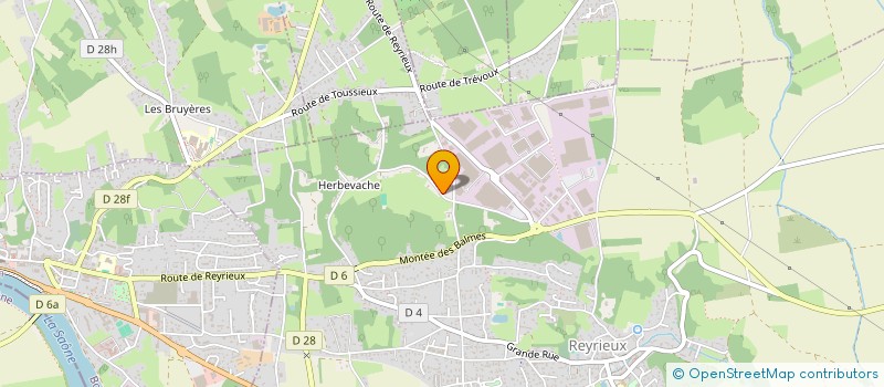 localisation de l'entreprise SCI DES DEUX POINTS à REYRIEUX