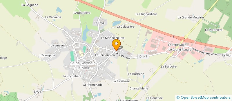 localisation de l'entreprise SCI DES DEUX PROVINCES à SEVREMOINE