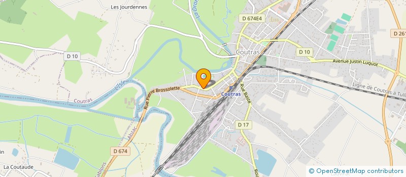 localisation de l'entreprise SCI DES DEUX PUITS  COUTRAS