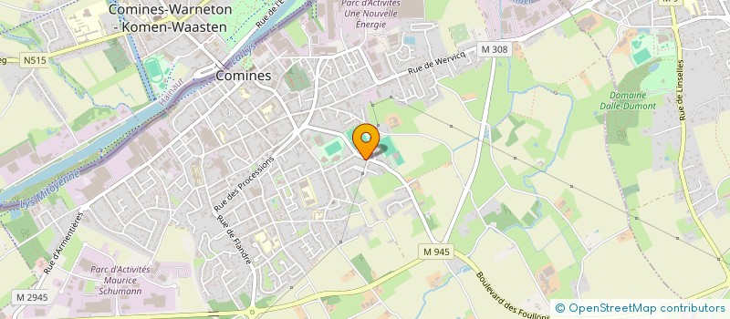 localisation de l'entreprise SCI DES DEUX RIVES  COMINES