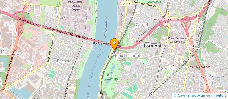 localisation de l'entreprise SCI DES DEUX RIVES  LORMONT