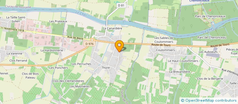 localisation de l'entreprise SCI DES DEUX RIVES  CIVRAY-DE-TOURAINE