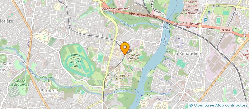 localisation de l'entreprise SCI DES DEUX RIVIERES  NANTES