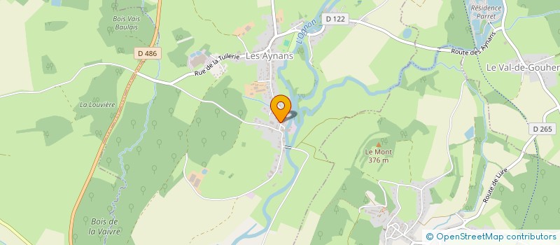 localisation de l'entreprise SCI DES DEUX RIVIERES  LES AYNANS