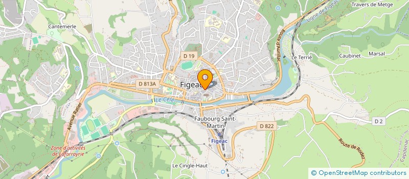 localisation de l'entreprise SCI DES DEUX RUES  FIGEAC