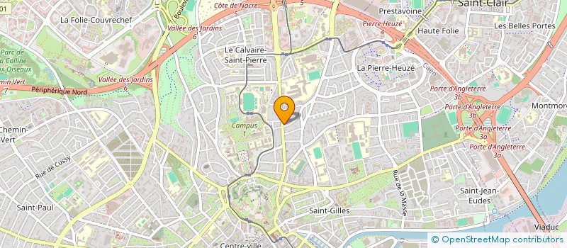 localisation de l'entreprise SCI DES DEUX RUES  CAEN