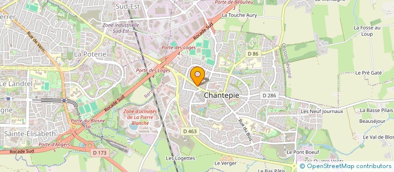 localisation de l'entreprise SCI DES DEUX RUISSEAUX  RENNES