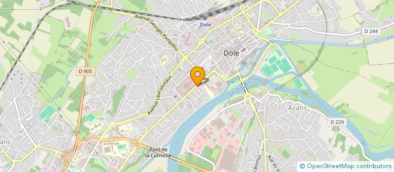 localisation de l'entreprise SCI DES DEUX SAINTS JEAN à DOLE