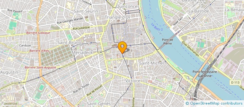 localisation de l'entreprise SCI DES DEUX SEPT  BORDEAUX